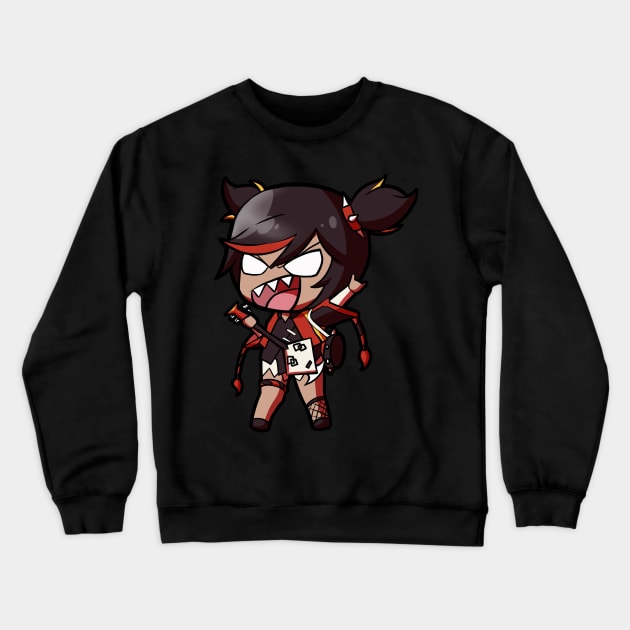 Chibi Xinyan - Genshin Impact Crewneck Sweatshirt by MangaXai